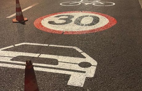 לשמירה על ביטחון התלמידים: סימון מיוחד של כבישים